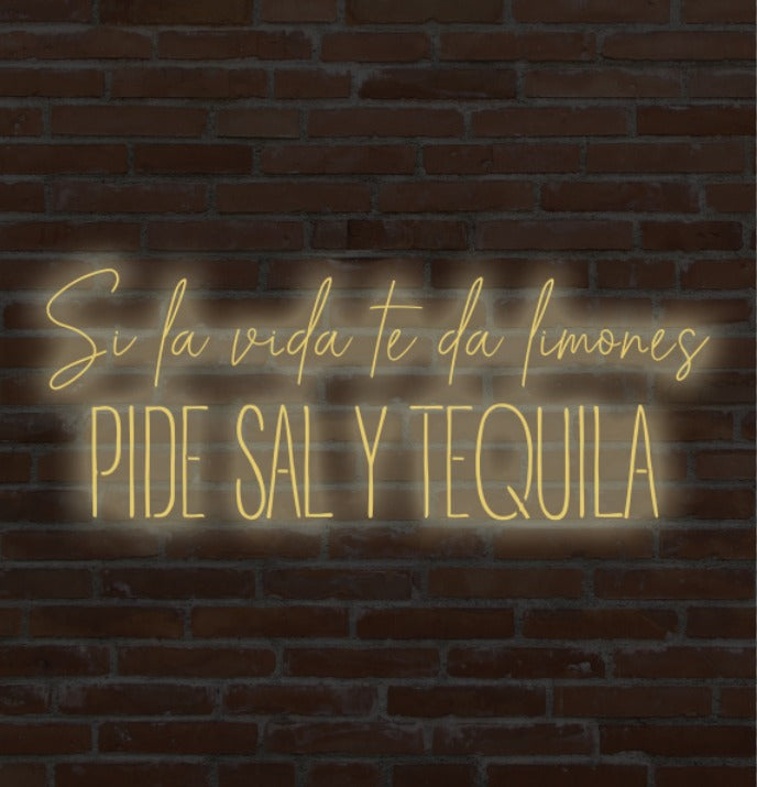Si la vida te da limones PIDE SAL Y TEQUILA