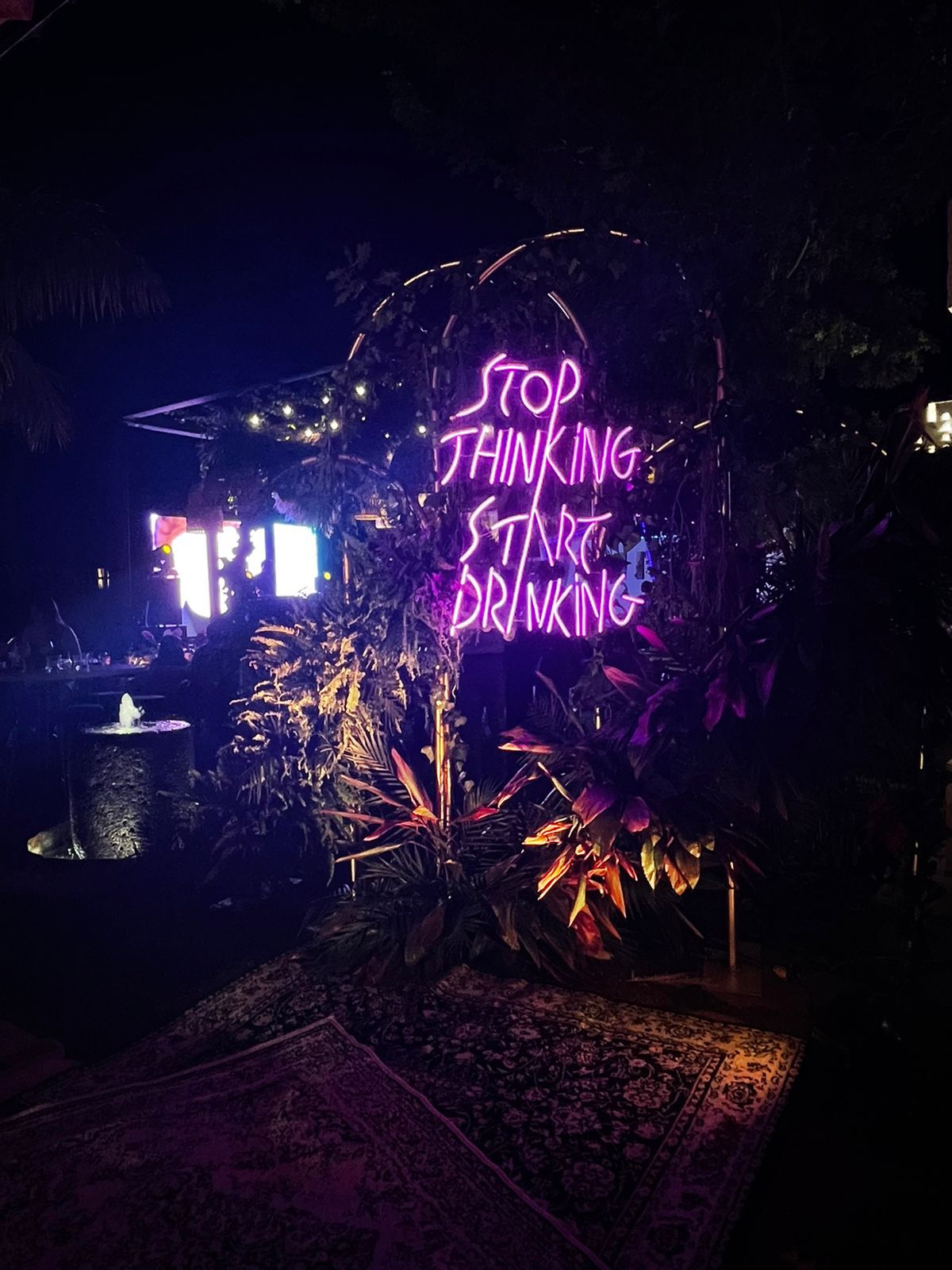 Stop thinking start drinking